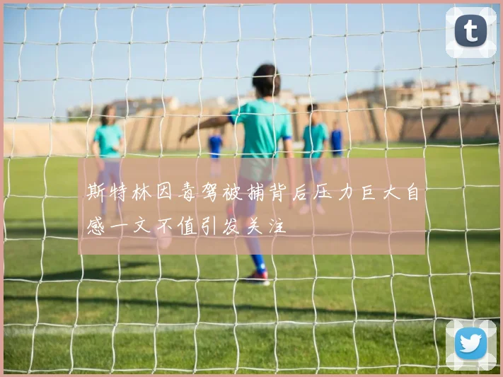 斯特林因毒驾被捕背后压力巨大自感一文不值引发关注
